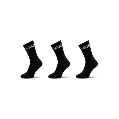 Vans Комплект 3 чифта дълги чорапи мъжки Classic Crew VN000F0XBLK1 Черен (Classic Crew VN000F0XBLK1)