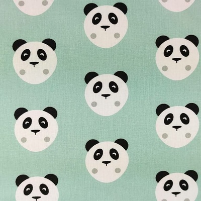DITA vdi 100% Bavlna - šíře 150 cm - mentolová panda