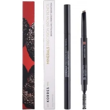 Image 1 of KORRES Прецизен молив за вежди, Korres Minerals Precision Brow Pencil - 02 Medium Shade 0.2g