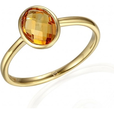 Gems originální prsten Devon Žluté zlato citrín 3814489 0 56 80