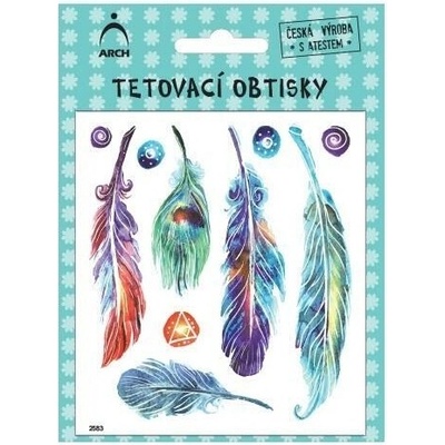 ARCH Dětské tetovací obtisky Pírka 2583