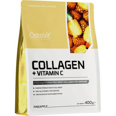 OstroVit Collagen + Vitamin C, ананас, 400 g, OstroVit