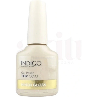 Indigo Hugo Gloss Top No Wipe 7ml - vrchní lak bez výpotku