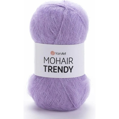 Pletací příze YarnArt MOHAIR TRENDY 138 fialová jednobarevná, chlupatá, 100g/300m