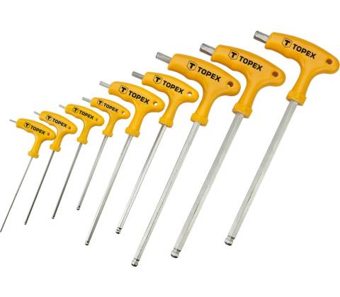 Topex Kľúče Torx 9 ks 35D968