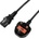 LogiLink Захранващ кабел, BS 1363 (UK) IEC C13, 1, 8 м