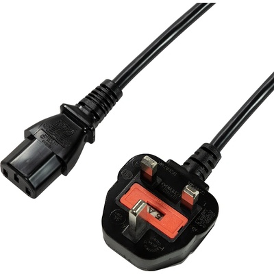 LogiLink Захранващ кабел, BS 1363 (UK) IEC C13, 1, 8 м