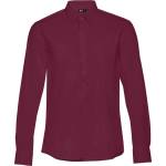 THCLOTHES Мъжка риза Paris Burgundy | Вталена, дълъг ръкав (62052003)