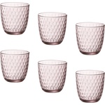 Bormioli Rocco ЧАШИ ЗА ВОДА slot 290ml 6БР РОЗОВИ (580505vsu021990)