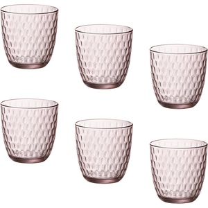 Bormioli Rocco ЧАШИ ЗА ВОДА slot 290ml 6БР РОЗОВИ (580505vsu021990)