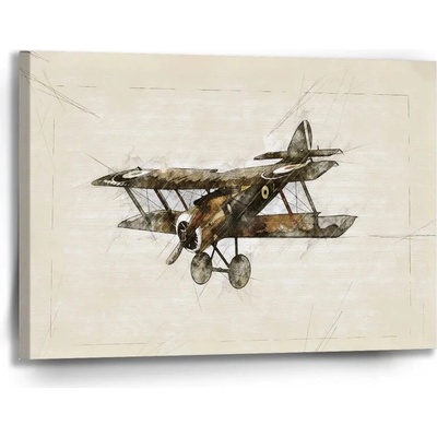 Sablio Obraz Historický dvojplošník Vintage - 90x60 cm