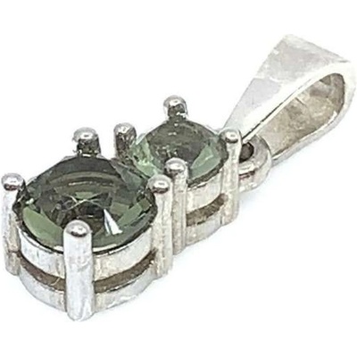 Jan Kos jewellery Stříbrný přívěsek s vltavínem 32106278