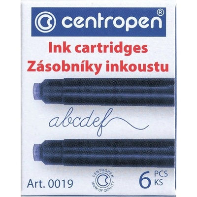 Centropen 0019 inkoustové bombičky modré 6 ks