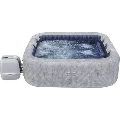 Bestway Джакузи Lay-Z-Spa® 2.30mx2.30mx71cm San Francisco Smart Luxe HydroJet Pro 7 Grey Marble Square