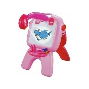 LEAN Toys Double-sided Board Chalk Pens Stand Projector Pictures Pink
