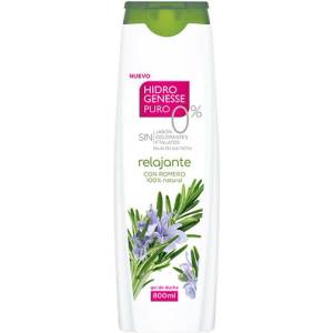 Hidrogenesse Релаксиращ душ гел Hidrogenesse Puro 0% с розмарин, 800 ml (433403)