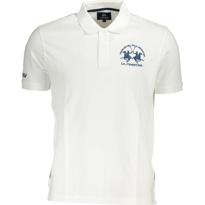 La Martina MEN'S SHORT SLEEVE polo WHITE bílá