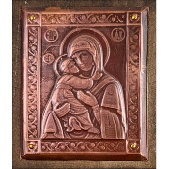 МЕДНА ИКОНА ЗА ЗАЩИТА СВЕТА БОГОРОДИЦА