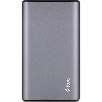 Ttec Портативна батерия ttec - ReCharger Pro, 15 000 mAh, сива (8694470004365)