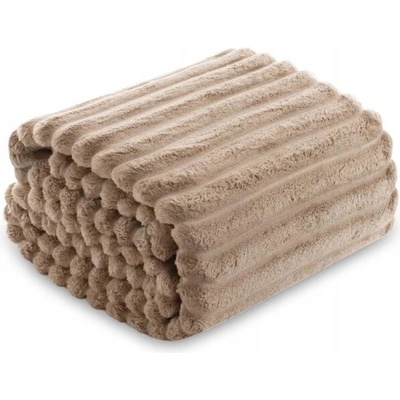 Posteloholici 1273136 Hřejivá deka z mikrovlákna Nuvio světle hnědá 200x220