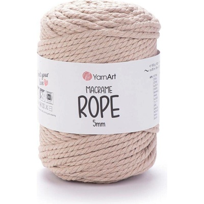Yarn Art Macrame Rope 5 mm 753 béžová