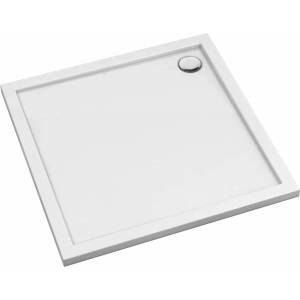 OMNIRES Квадратно акрилно душ корито Omnires Merton бяло 90x90 см (MERTON90/KBP)