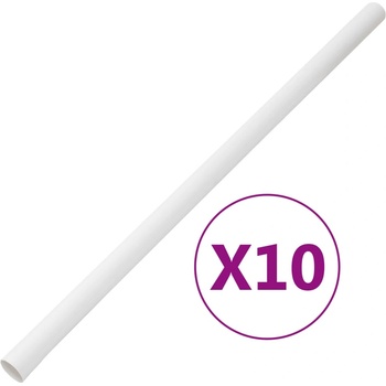vidaXL Кабелни канали с клипсове Ø30 мм 10 м PVC (155906)