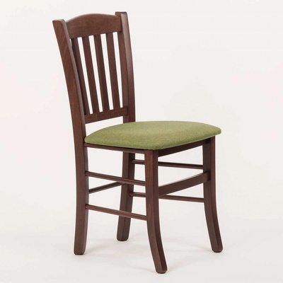 ITTC Stima Veneta s čalouněným sedákem Tmavě Hnědá / Lux zelená 18