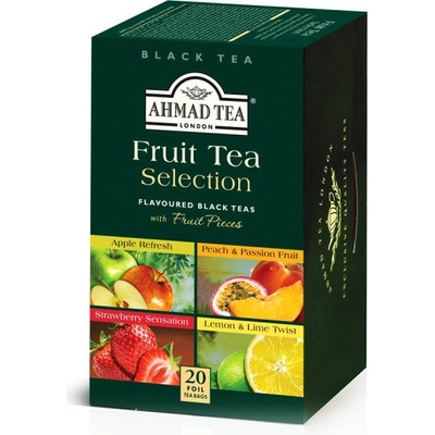 Ahmad Tea Černý čaj s kousky ovoce 20 x 2 g