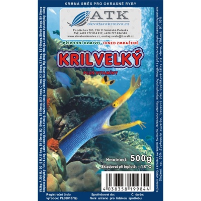 ATK Mrazený krill veľký 500 g