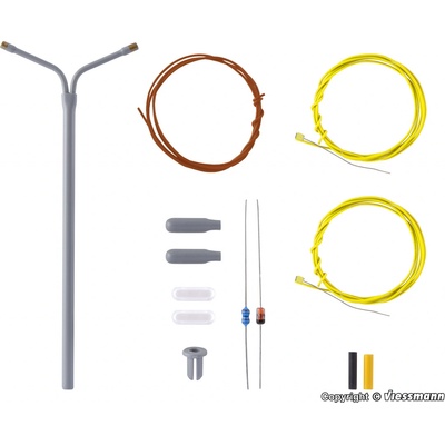 Viessmann TT Lampa stožárová dvojitá, stavebnice 6923