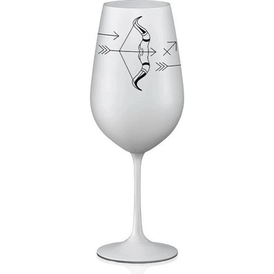 Crystalex sklenice Zvěrokruhy Střelec bílá 550 ml