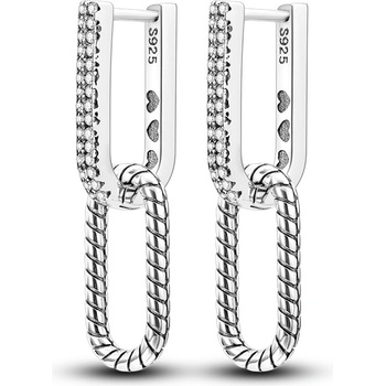 DELIS Сребърни обеци, jw579, елегантен дизайн, с родиево покритие (jw579)