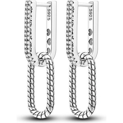 DELIS Сребърни обеци, jw579, елегантен дизайн, с родиево покритие (jw579)