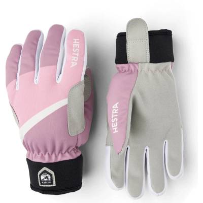 Hestra Детски ръкавици Hestra Kid's Tracker Junior 5 Finger Gloves - Syringa Print - размер 4 (EU) (202-4255-0312)