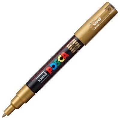 uni POSCA PC-1M златен маркер 2UPC1MA (2UPC1MA)