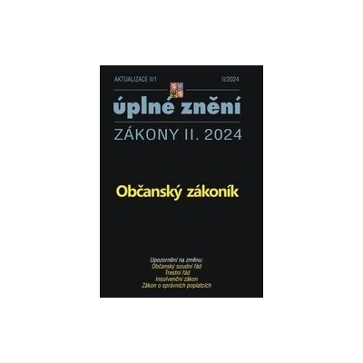 Aktualizace II/1 / 2024 - Občanský zákoník - Poradce s.r.o.