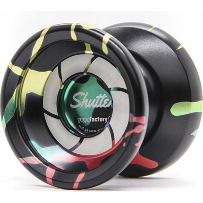 YoYoFactory Shutter Splash Black Rainbow