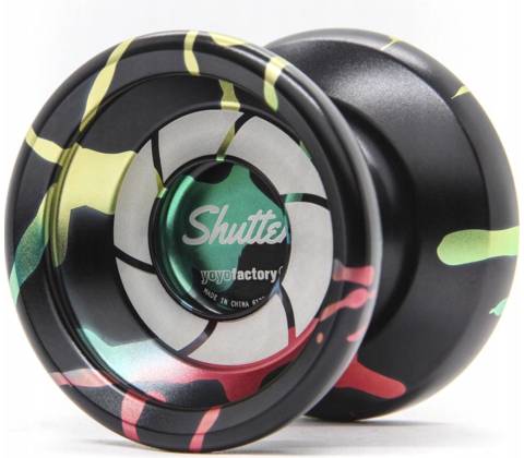 YoYoFactory Shutter Splash Black Rainbow