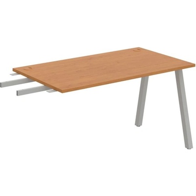 OFFICE PRO s.r.o. HOBIS prídavný stôl do uhla - US A 1400 RU, hĺbka 80 cm, jelša