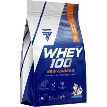 Trec Nutrition Whey 100 | High Quality Whey Protein Concentrate with Immuno Shield [700 грама] Шоколад с кокос