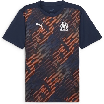 PUMA Olympique De Marseille Pre Match Shirt 2024 2025 Adults - Blue