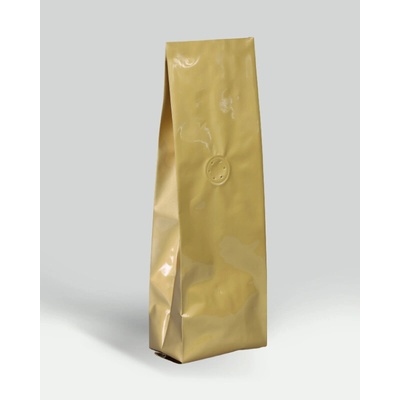 Tonezo Sáčky na kávu s vnitřním ventilem 100x55x330 100ks 500g zlaté