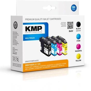 Compatible KMP Brother LC-123 VALBPDR Мастилено патрон Multipack 4 цвята (1525,4005)