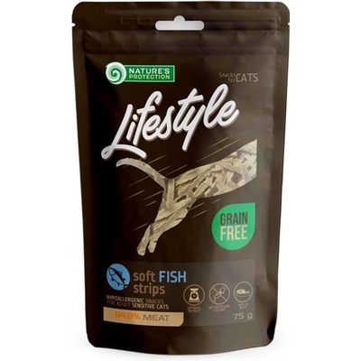 Nature's Protection Lifestyle snacks for cats Rybacie pásiky 75 g