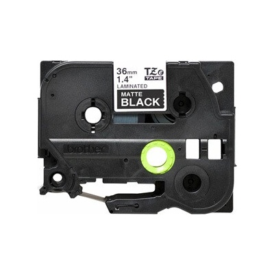 páska BROTHER TZeM365 biele písmo, matná čierna páska Tape (36mm) (TZEM365)