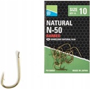 Preston Natural N-50 Hooks veľ.10 15 ks