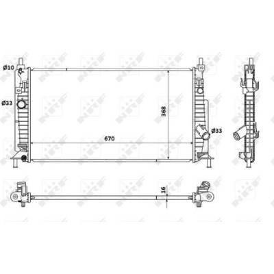 Chladič, chlazení motoru NRF 53207