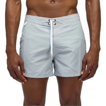 Sundek Бански гащета Sundek Iconic taffeta swimming shorts - Grey (Cloud 01)