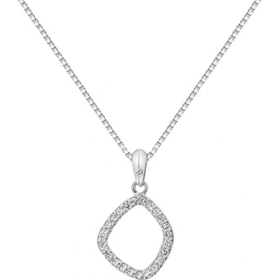 Hot Diamonds Nadčasový strieborný náhrdelník s briliantom a topaz behold DP829